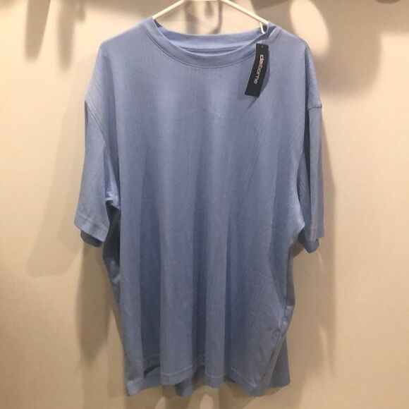 Women’s 2XL Light Blue Liz Claiborne Short Sleeved Top - Picture 1 of 6